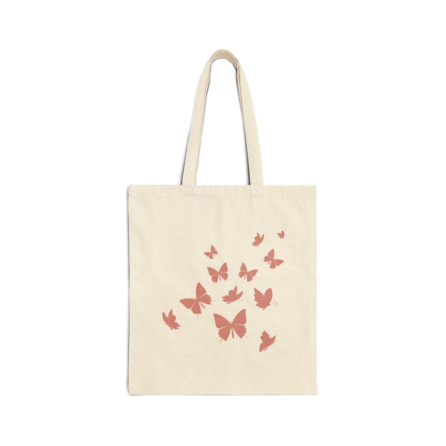 Pink Butterfly Swarm Tote Bag – Aesthetic Canvas Tote