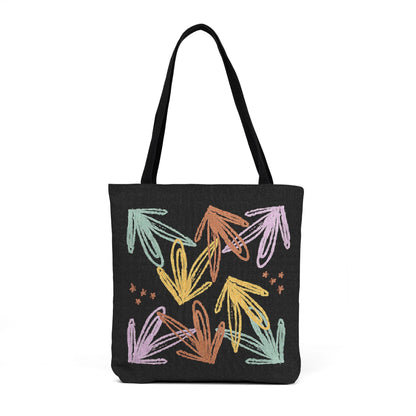 Colorful Mandala Woven Tote Bag – Geometric Boho Tote