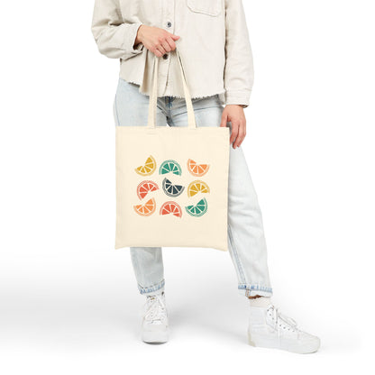 Citrus Slices Tote Bag – Colorful Fruit Canvas Tote