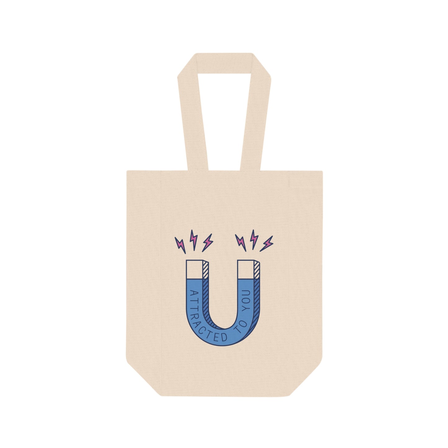 Funny Magnet Wine Tote Bag – 2 Bottle Carrier Tote