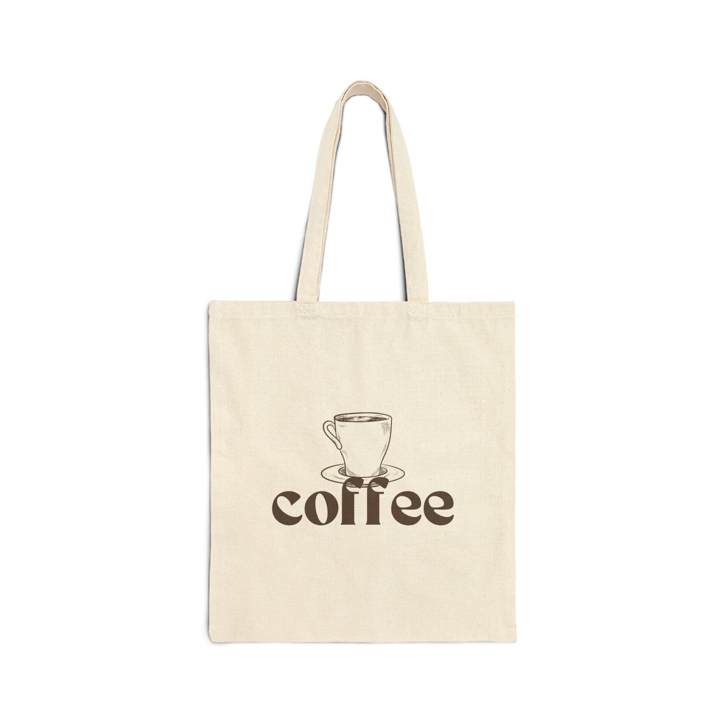 Minimalist Coffee Tote Bag – Coffee Cup Canvas Tote