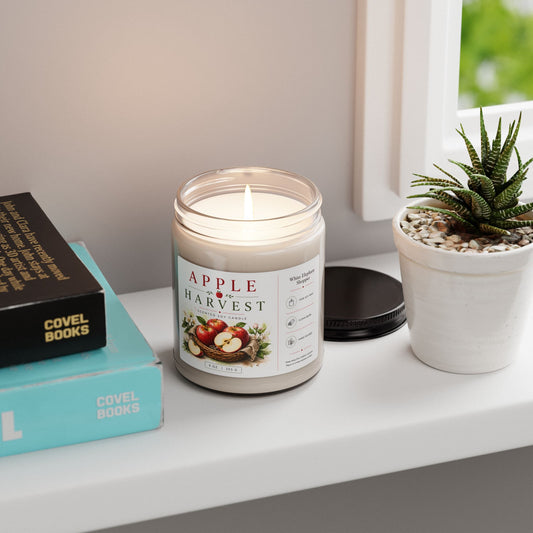 Apple Harvest Candle Jar – Warm Apple Spice Soy Wax