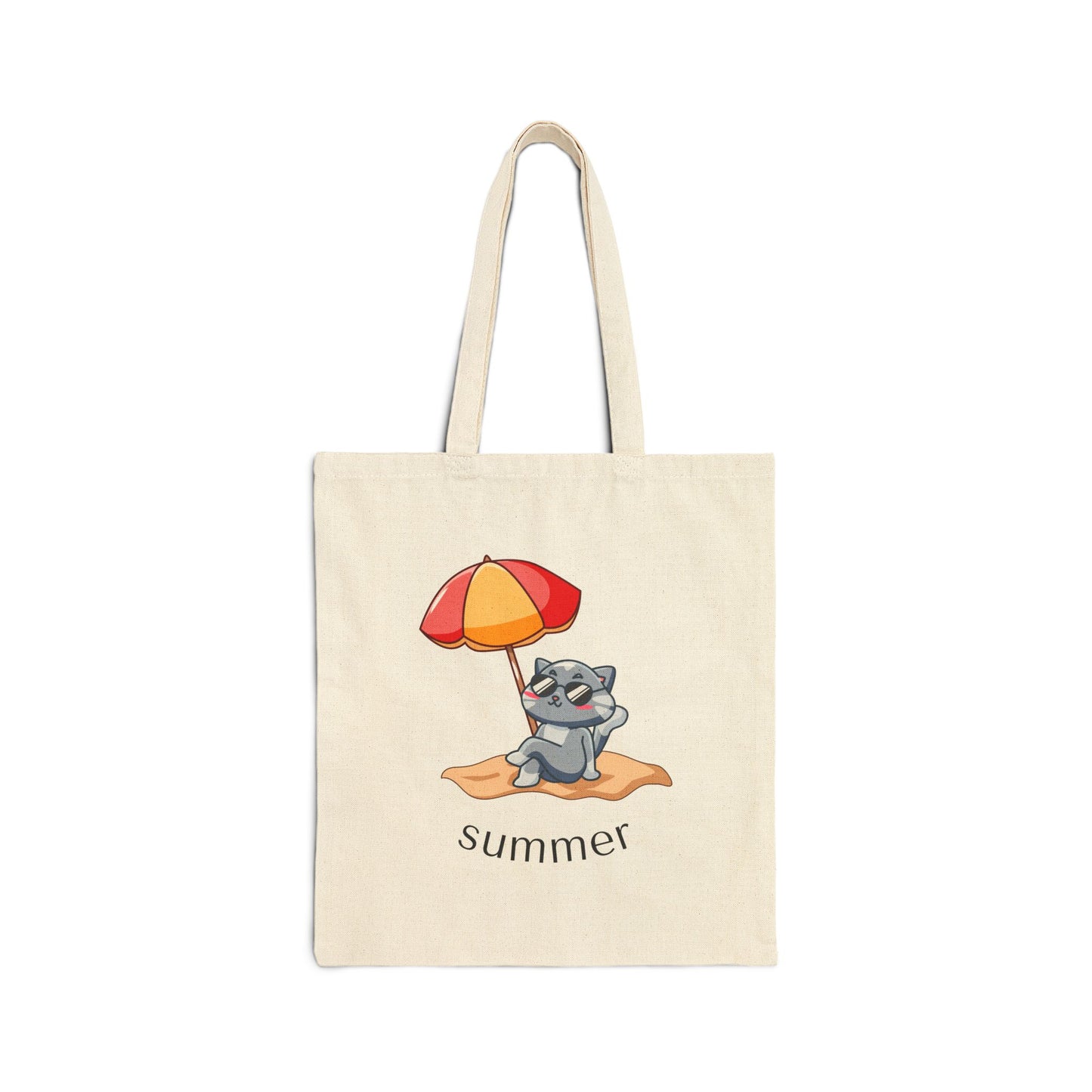 Cute Raccoon Beach Tote Bag – Summer Canvas Tote