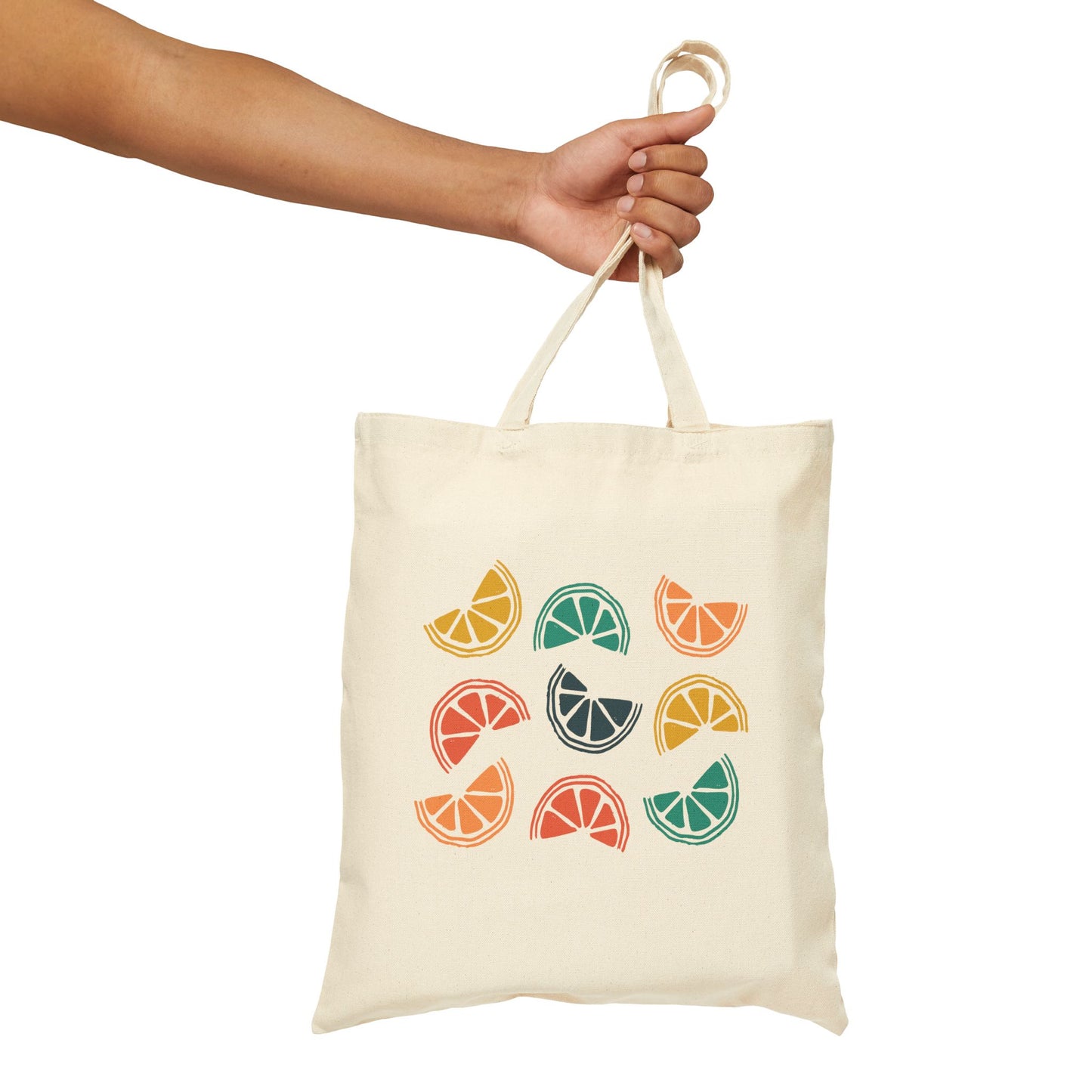Citrus Slices Tote Bag – Colorful Fruit Canvas Tote