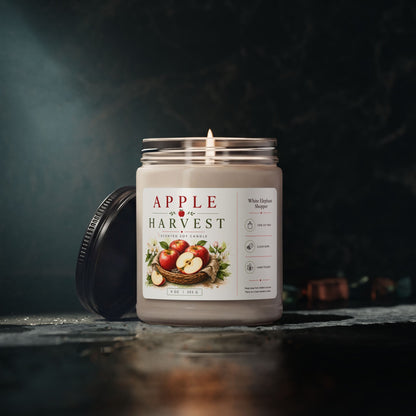 Apple Harvest Candle Jar – Warm Apple Spice Soy Wax