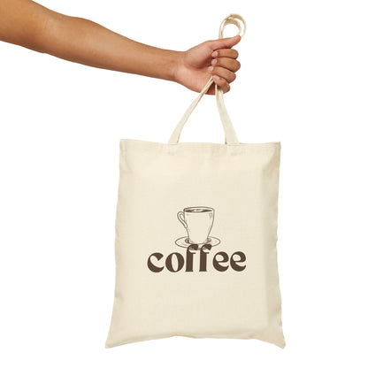 Minimalist Coffee Tote Bag – Coffee Cup Canvas Tote
