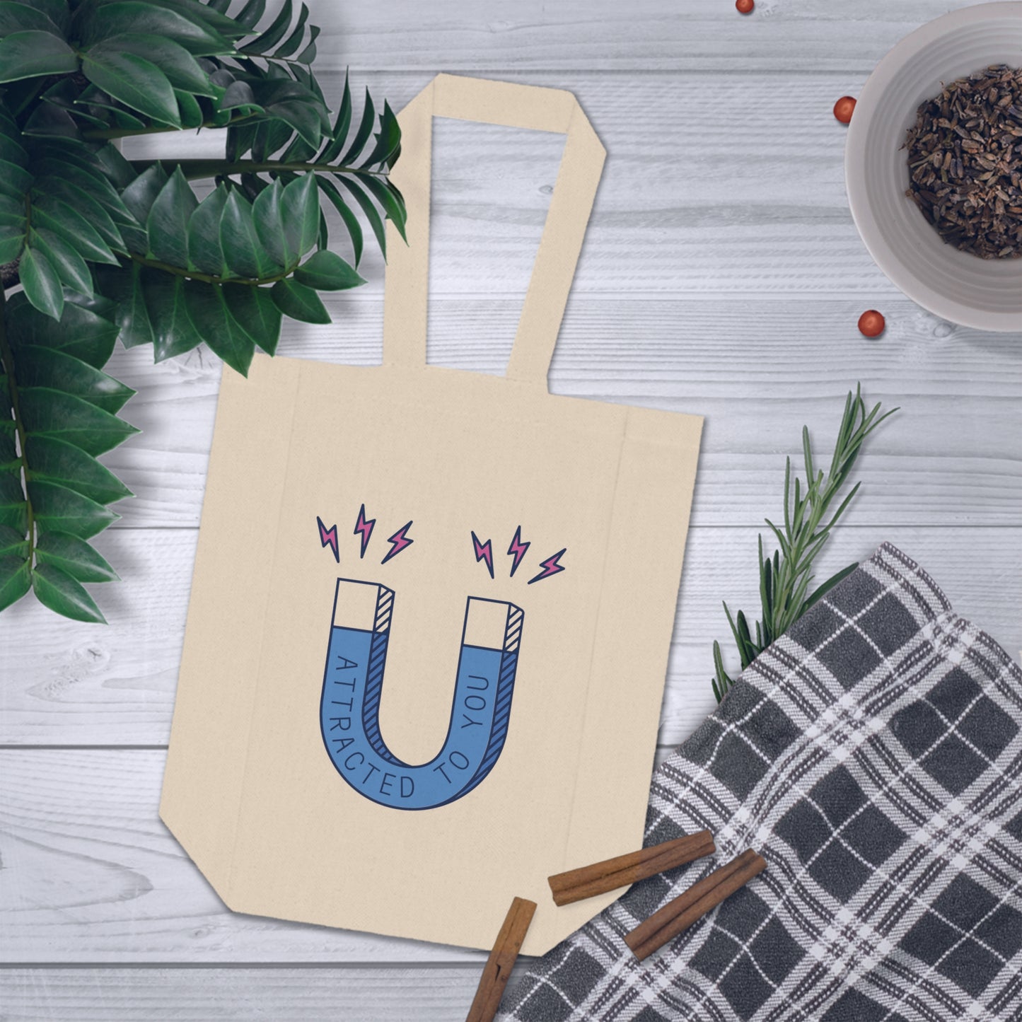Funny Magnet Wine Tote Bag – 2 Bottle Carrier Tote