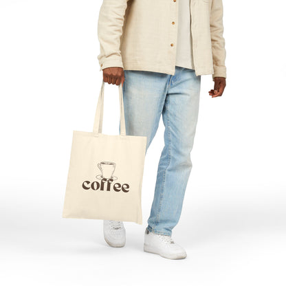 Minimalist Coffee Tote Bag – Coffee Cup Canvas Tote