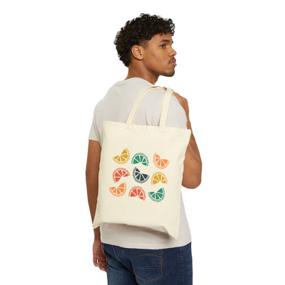 Citrus Slices Tote Bag – Colorful Fruit Canvas Tote